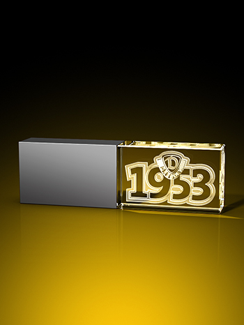 Dynamo Dresden - 1953 - USB-Stick, LED weiß, 16 GB – GLASFOTO.COM
